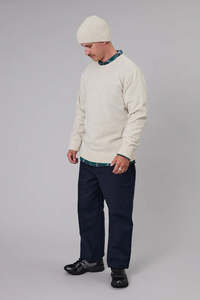 Mens Sale: Just Another Fisherman Merino Sea Crew - Ivory