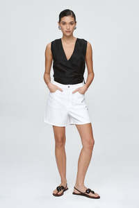 Shorts Womens Mens: Marle Classic Jean Short - Blanc