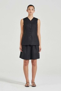 Friends With Frank: Friends With Frank Clare Vest - Black