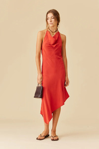 Ruby Ramona Halter Dress - Firewhirl