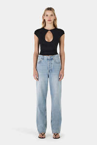 Womens Tops Shirts: Hansen & Gretel Nola Top - Black