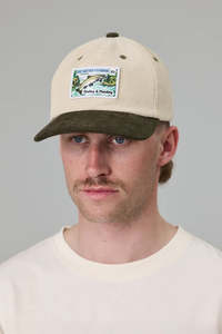 Hats: Just Another Fisherman Casting & Mending Cap - Ivory/Green