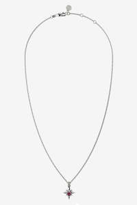 Stolen Girlfriends Club Gothic Star Necklace - Silver