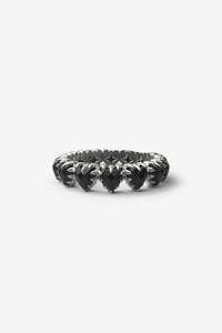 Stolen Girlfriends Club Love Claw Eternity Ring - Silver/Onyx