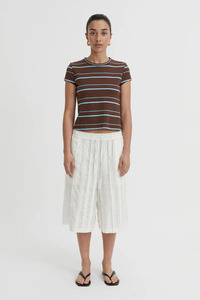 Blanca Aerin Baby Tee - Brown