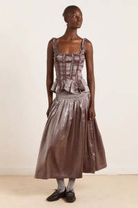 Damson Madder: Damson Madder Raphi Cami - Glass Satin