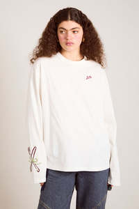 Damson Madder Le Petit LS Tee - Ecru
