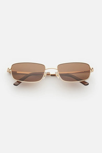 Lu Goldie: Lu Goldie Yuki Sunglasses - Coffee