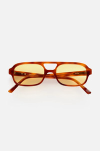 Lu Goldie: Lu Goldie Sofia Sunglasses - Chestnut