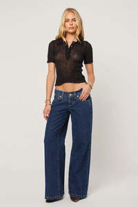All Denim: A Brand 00 Super Low & Wide - Tara