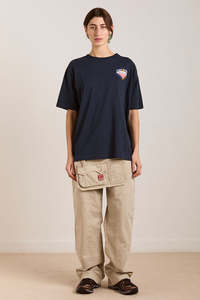 Damson Madder All Day Breakfast Tee - Navy