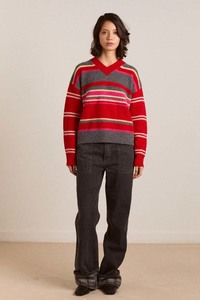 Damson Madder Rene Merino Jumper - Pink/Red