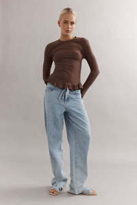 Caitlin Crisp Tutu Long Sleeve - Espresso