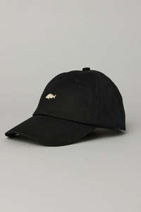 Just Another Fisherman Stamp Tiller Wax Cap - Black