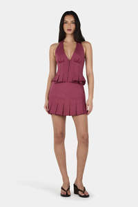Ownley Laura Mini Skirt - Raspberry