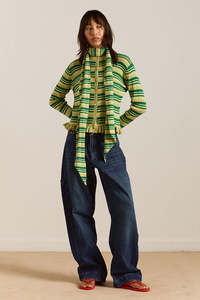 Damson Madder Anelis Cardigan - Green