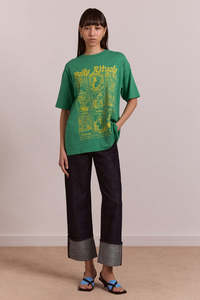 Damson Madder Daily Rituals Tee - Green