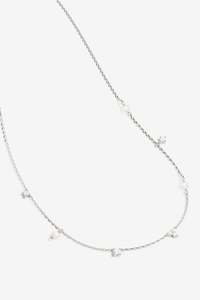 By Charlotte Moonlight Bloom Pearl Choker - Silver