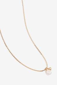 By Charlotte: By Charlotte Under The Moonlight Pearl Necklace - Gold