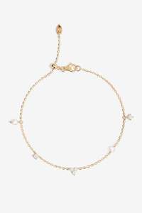 By Charlotte: By Charlotte Moonlit Pearl Bracelet - Gold