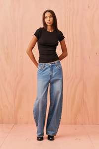 Ruby: Ruby Icon Studded Jean - Midtown Blue