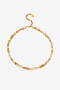 Necklaces: Amber Sceats Claret Necklace - Gold