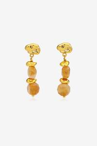 Amber Sceats Claret Earrings - Gold