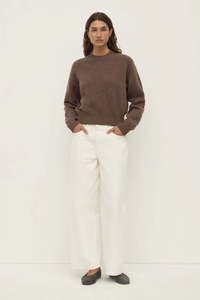 Womens Sale: Assembly Benny Knit - Cocoa Marle