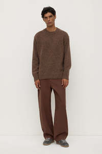 Mens Sale: Assembly Lief Wool Blend Knit - Brown