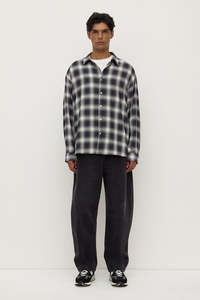 Assembly Elio Japanese Check Shirt - Navy