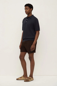 Mens Sale: Assembly Henry Knit Polo - True Navy