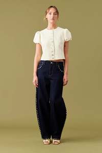 Ruby: Ruby Icon Studded Jean - Unwashed