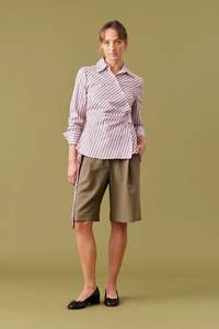 Ruby: Ruby Birdie Shirt - Pink Lady Stripe