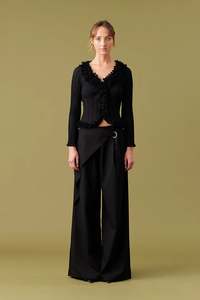 Ruby: Ruby Sasha Wrap Pant - Black