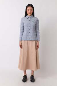 Womens Tops Shirts: Sylvester Petite Check Shirt - Grey