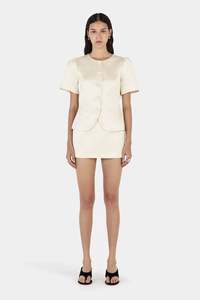 Womens Tops Shirts: Hansen & Gretel Maison Top - Pearl