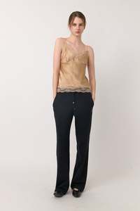Womens Tops Shirts: Sylvester Lingerie Cami - Champagne