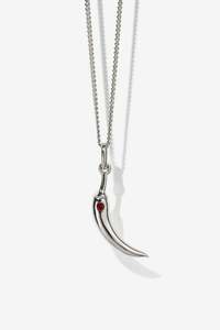 Necklaces: Meadowlark Chilli Charm Necklace - Silver