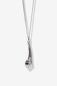 Necklaces: Meadowlark Tulip Necklace - Silver