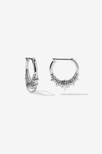 Earrings: Meadowlark Revival Hoop Small Earrings - Silver
