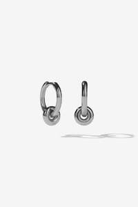 Earrings: Meadowlark James Charm Earrings - Silver