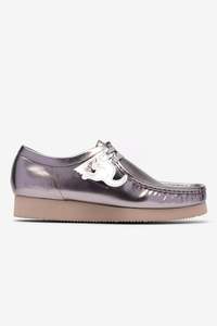 Womens Shoes: Clarks Originals Wallabee - 2604 Silver