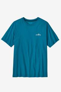 Mens Tshirts: Patagonia Fitz Roy Foothills T-Shirt - Glacial Blue