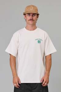 Mens Tshirts: Just Another Fisherman Smoke Fish Deli Sea Tee - White