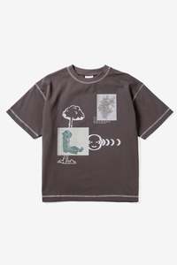 Mens Tshirts: Candice Focus Tee - Charcoal