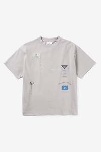 Mens Tshirts: Candice Please Hold Tee - Cement