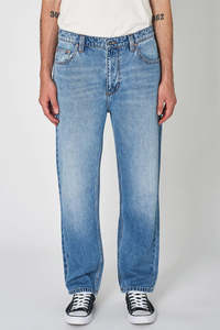Mens Denim: Rollas Ezy - Big Blue Hemp