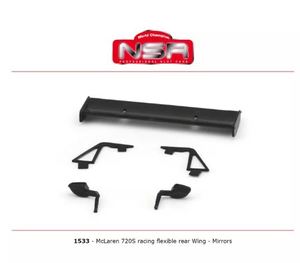 Products: NSR 1533 McLaren 720S Flexible Rear Wing & Mirrors - NZ Slot Cars