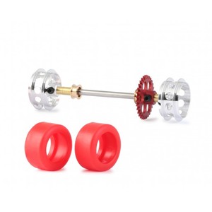 Products: NSR 9130 3/32 Rear Kit With Special RTR Tyres - Ø 16,5mm Wheels - NZ Slot Cars