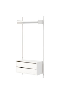 Shelving 1: Wardrobe Shelf Cabinet w. Drawers